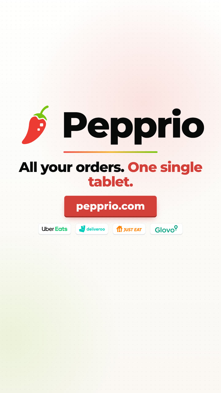 Pepprio — all your orders, one tablet