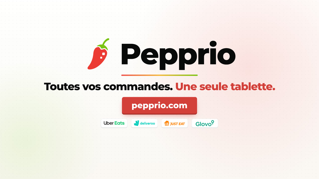 Pepprio — toutes vos commandes, une seule tablette